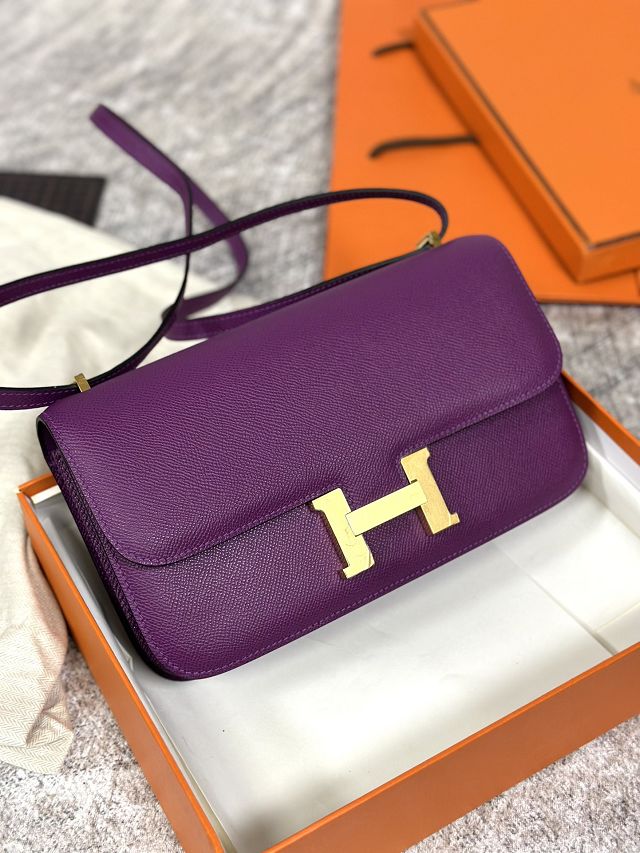 Hermes original epsom leather constance elan bag C026 anemone