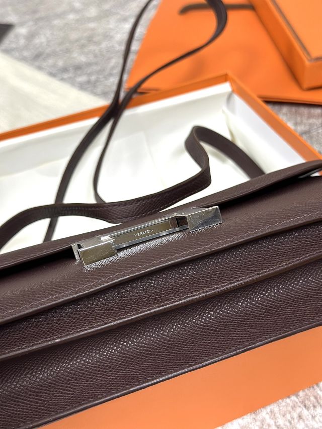 Hermes original epsom leather constance elan bag C026 rouge sellier