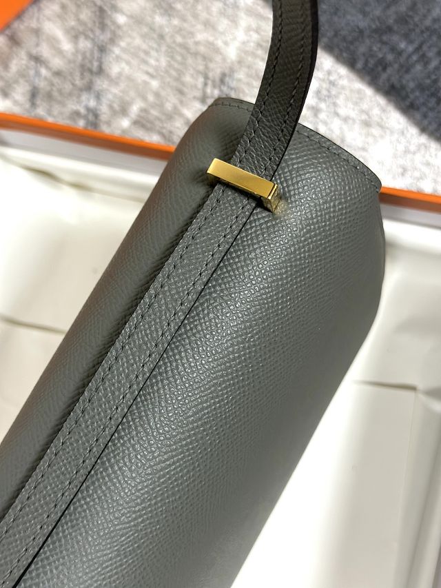 Hermes original epsom leather constance elan bag C026 vert amande 