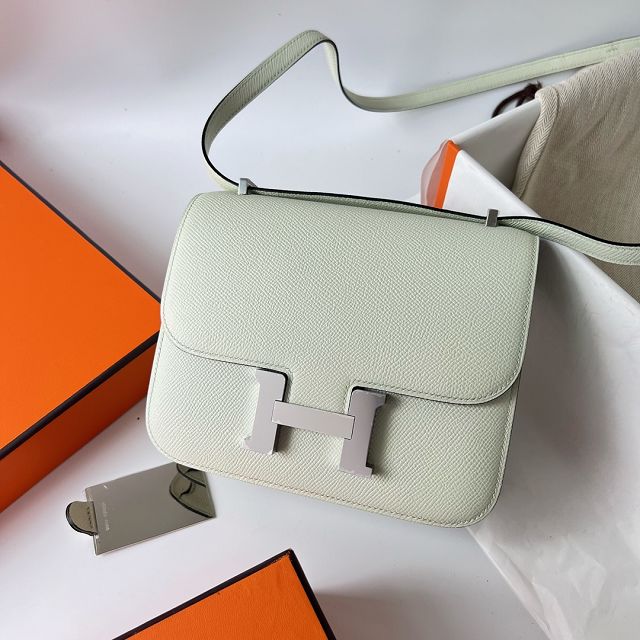 Hermes original epsom leather small constance bag C019 vert fizz