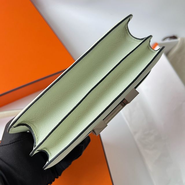 Hermes original epsom leather small constance bag C019 vert fizz