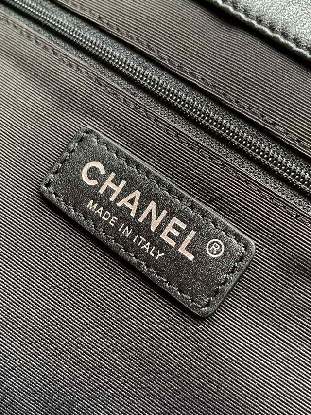 CC original suede calfskin tote bag A99218 black