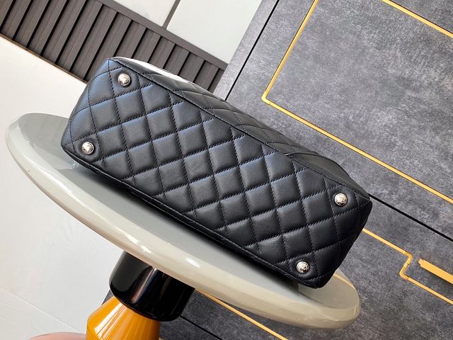 CC original lambskin boston tote bag AS6330 black