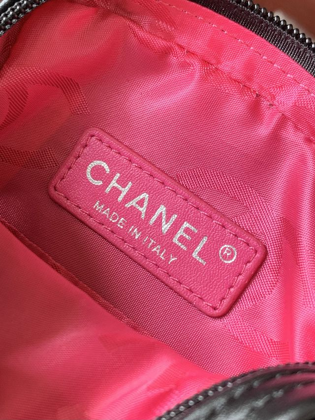 CC original lambskin mini camera bag AS6325 allblack