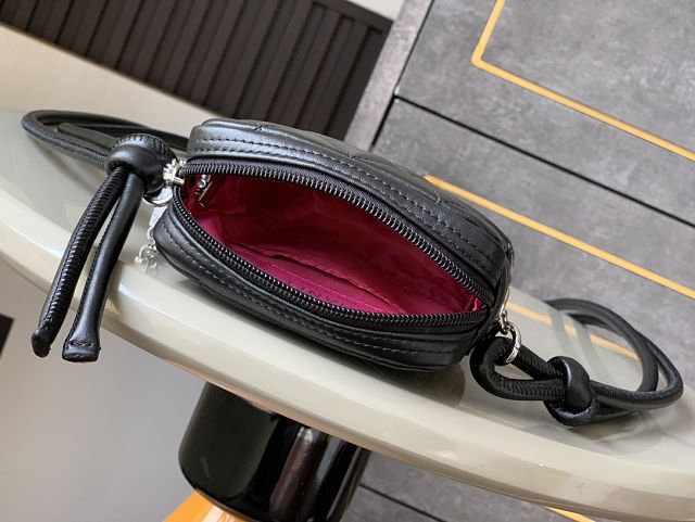 CC original lambskin mini camera bag AS6325 allblack