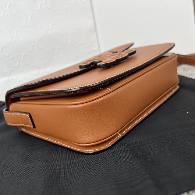 Celine original calfskin medium triomphe bag 199223  tan