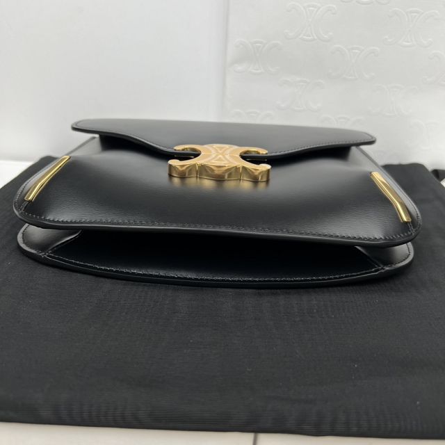 Celine original calfskin medium besace 199273 black