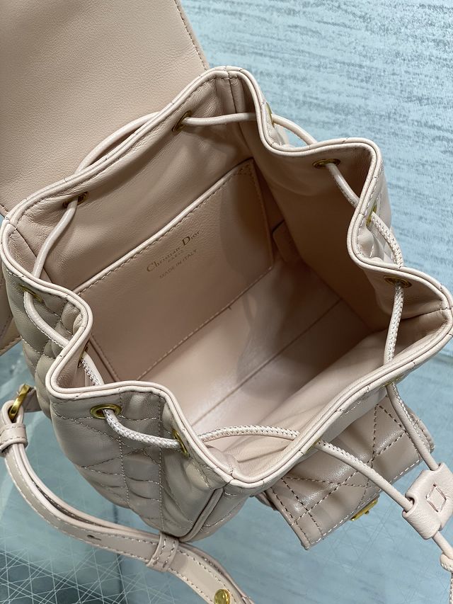 Dior original lambskin small caro backpack M6302 power pink