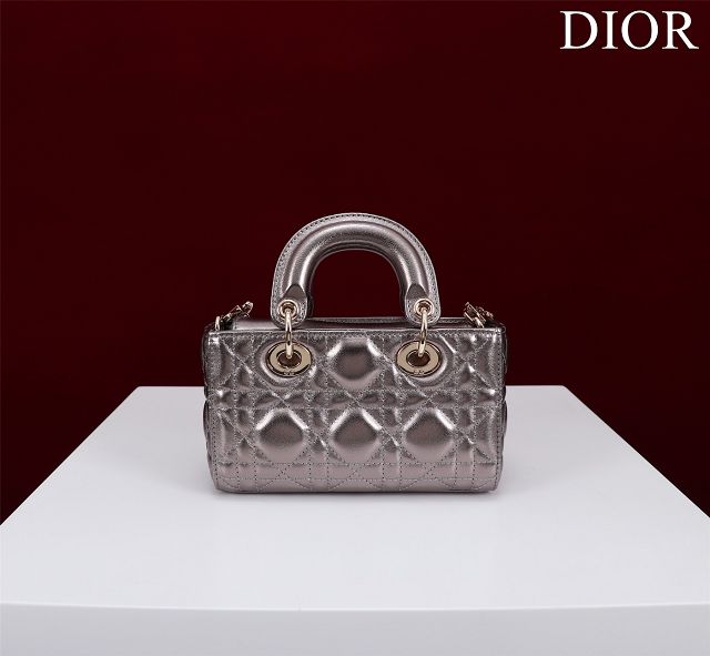 Dior original lambskin lady D-Joy micro bag S0910 brozen