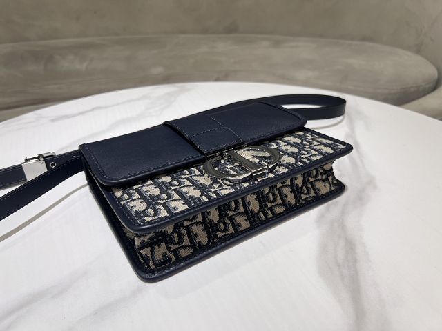 Dior original calfskin&cotton 30 montaigne bag M9203 blue