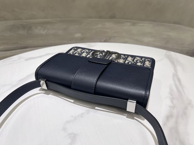 Dior original calfskin&cotton 30 montaigne bag M9203 blue