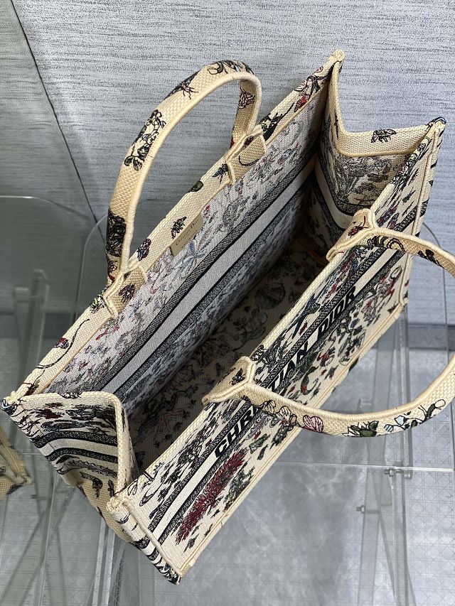 Dior original cotton large book tote bag M1286 beige