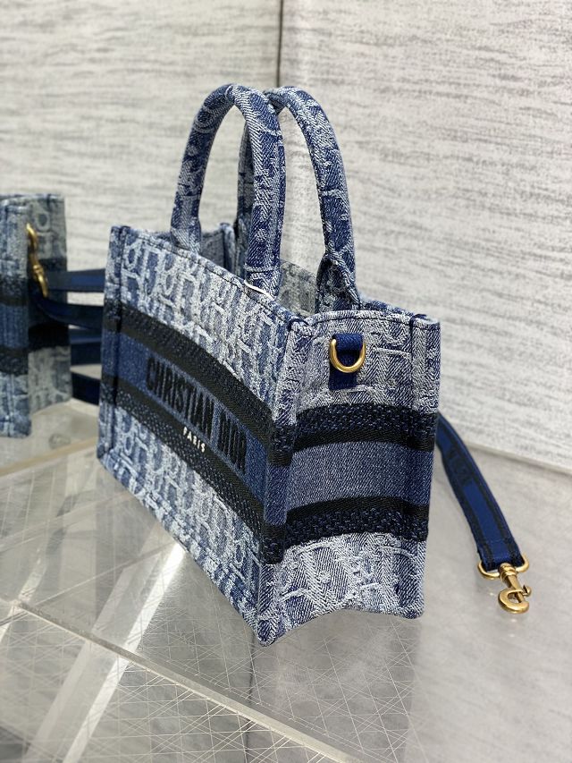 Dior original denim mini book tote S5573 blue
