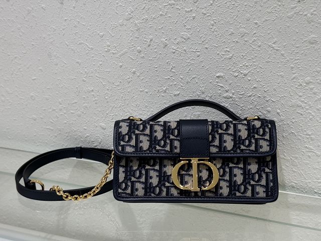 Dior original jacquard miss montaigne mini bag S2356 blue