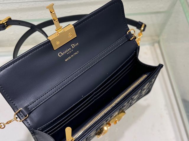 Dior original jacquard miss montaigne mini bag S2356 blue