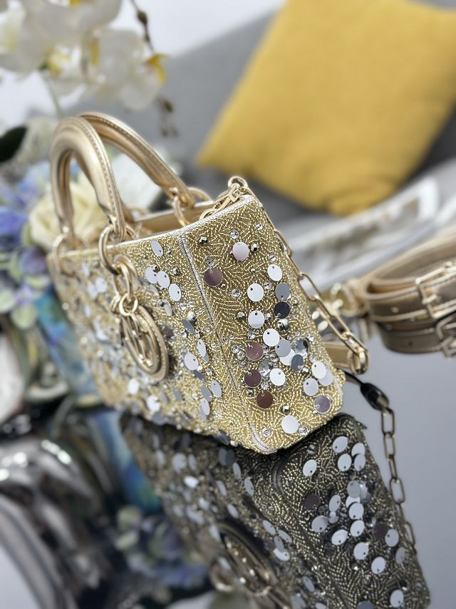 Dior original lambskin medium lady D-Joy bag M0540