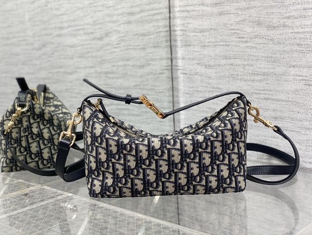 Dior original cotton DiorTravel nomad pouch S5554 blue