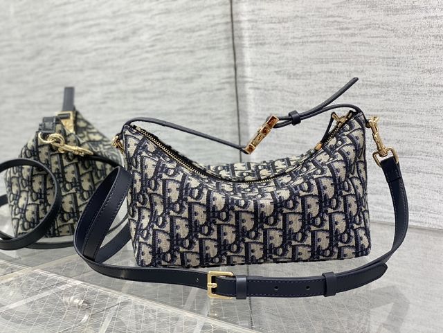 Dior original cotton DiorTravel nomad pouch S5554 blue