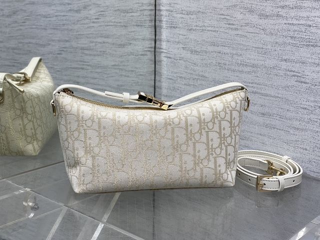 Dior original cotton DiorTravel nomad pouch S5554 white