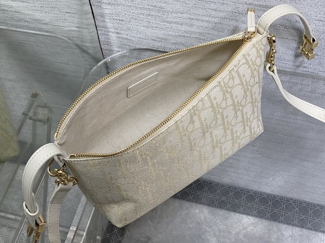 Dior original cotton DiorTravel nomad pouch S5554 white