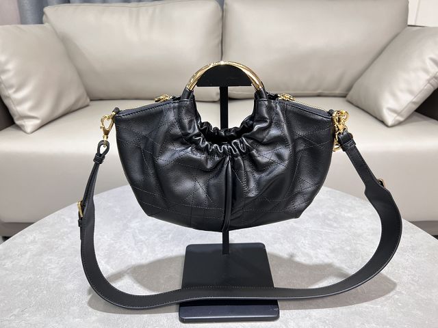 Dior original calfskin walk in purse M4511 black