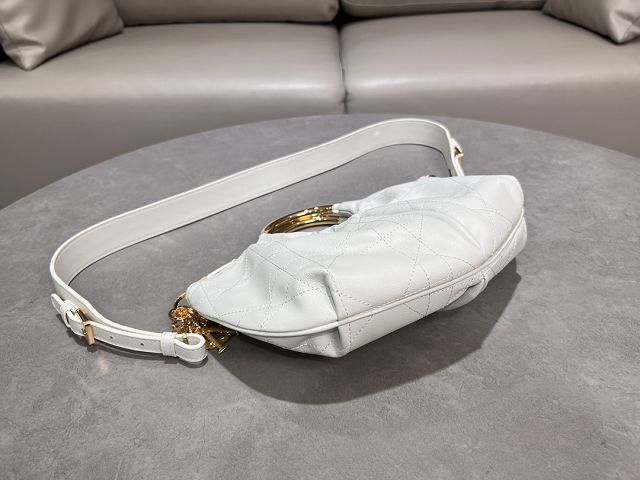 Dior original calfskin walk in purse M4511 white