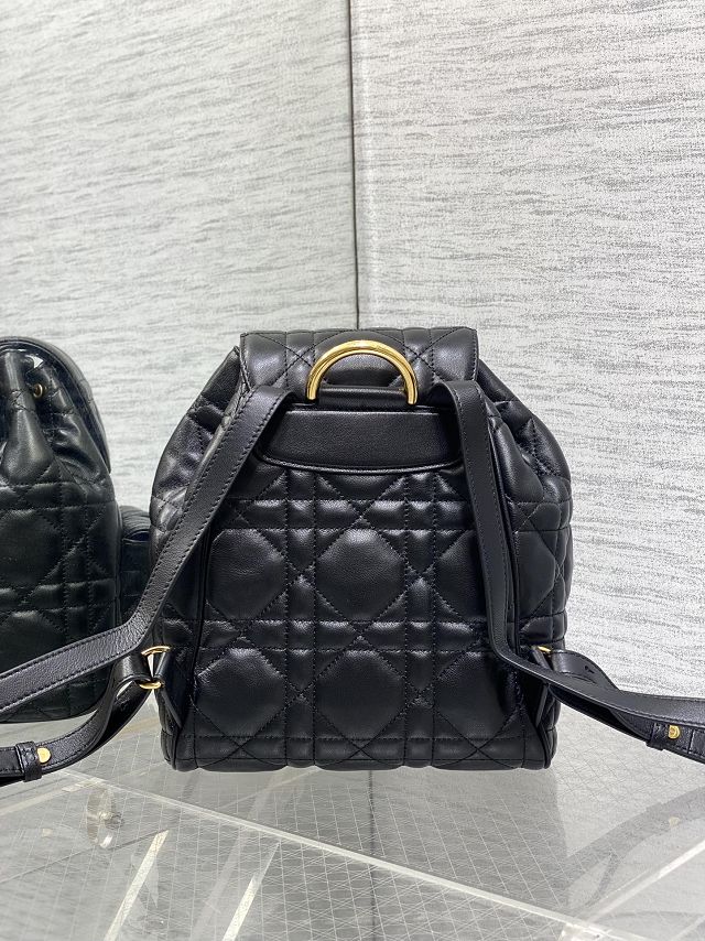 Dior original lambskin medium caro backpack M6301 black