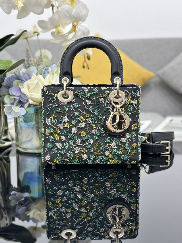 Dior original lambskin mini lady bag M0505 