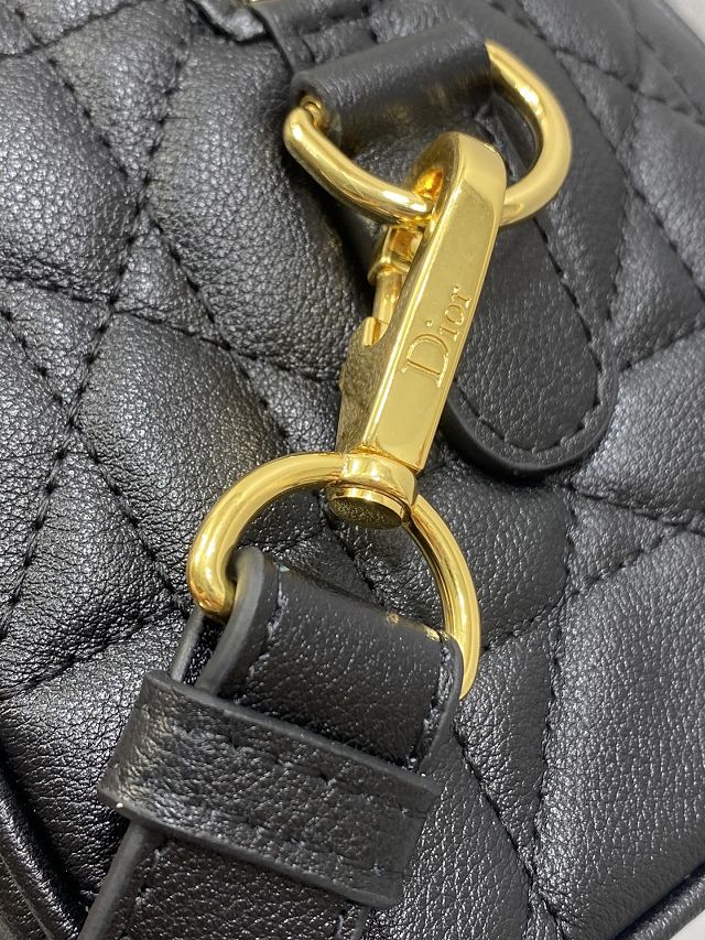 Dior original calfskin groove 20 bag M1364 black