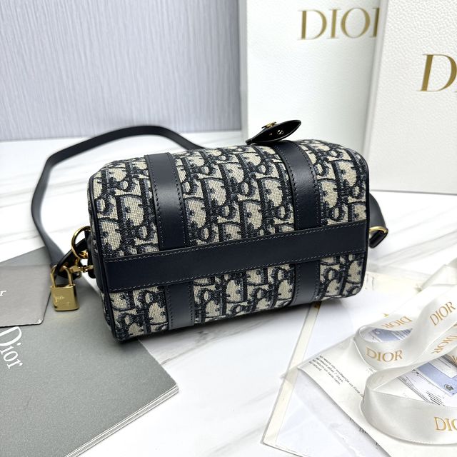 Dior original cotton groove 20 bag M1364 blue