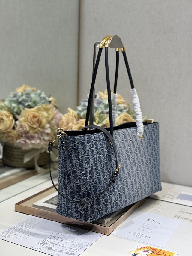 Dior original denim medium toujours tote bag M1166 blue