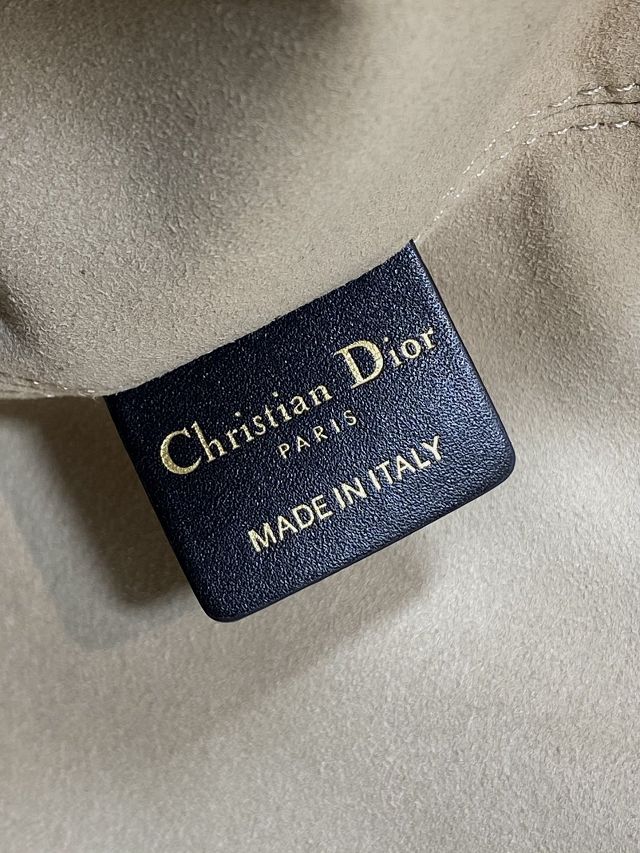 Dior original calfskin medium toujours bag M2821 beige&black