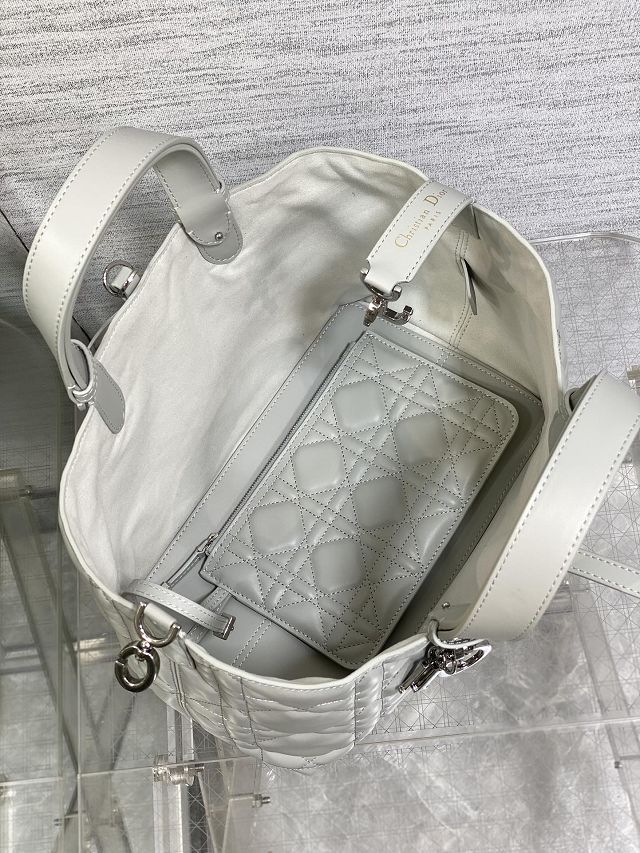 Dior original calfskin medium toujours bag M2821 cloud grey