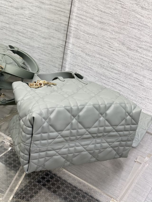 Dior original calfskin medium toujours bag M2821 stone grey