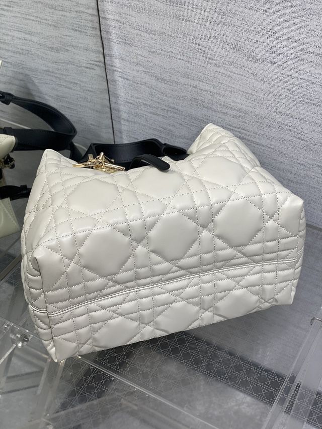 Dior original calfskin medium toujours bag M2821 white&black