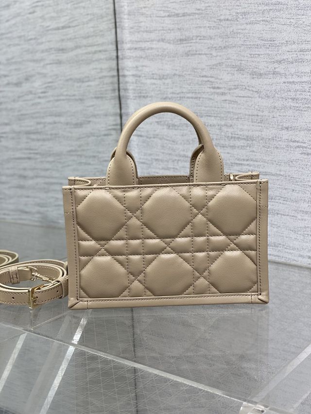 Dior original calfskin mini book tote bag S5573 beige