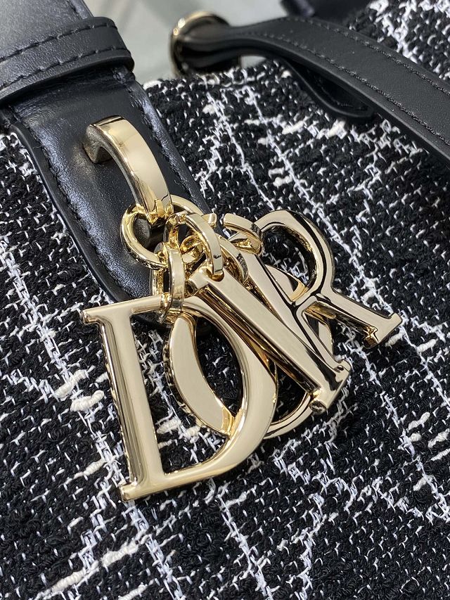 Dior original cotton medium toujours bag M2821 black