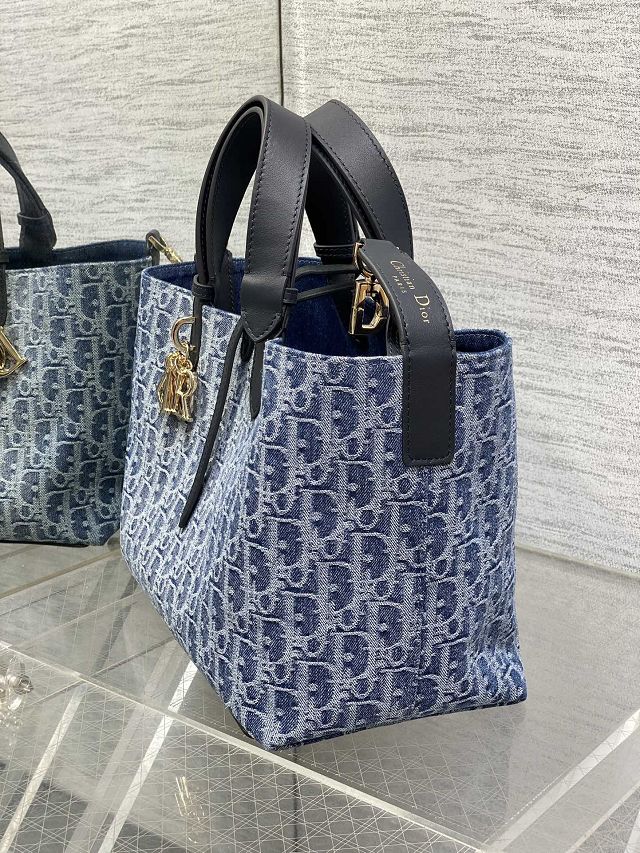 Dior original denim medium toujours bag M2821 blue