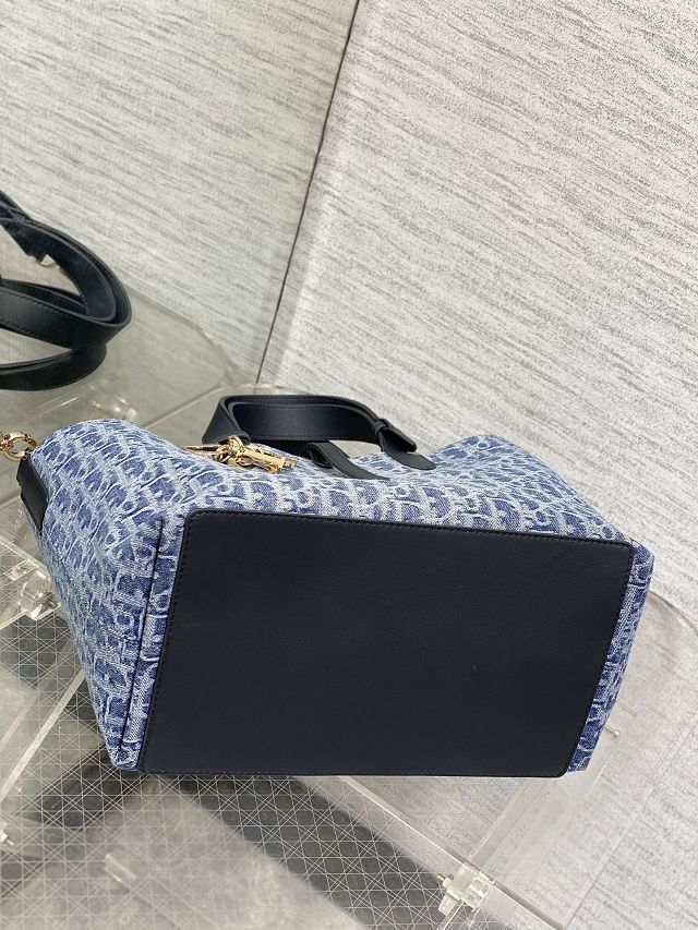 Dior original denim medium toujours bag M2821 blue