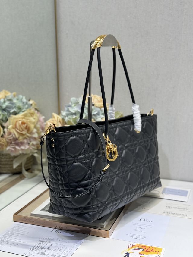 Dior original lambskin large toujours tote bag M1167 black