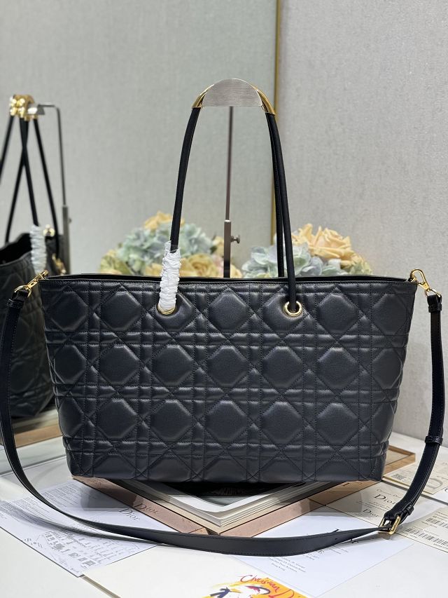 Dior original lambskin large toujours tote bag M1167 black