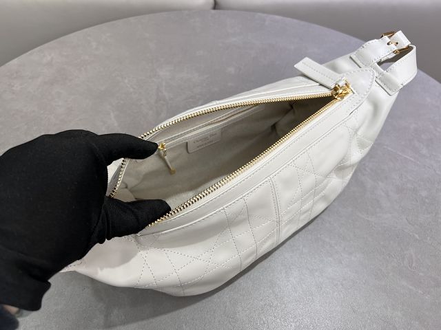 Dior original calfskin small D-Journey bag M2416 white