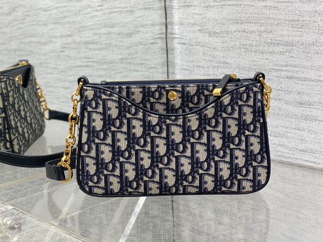 Dior original cotton avenue hobo bag S9226 blue