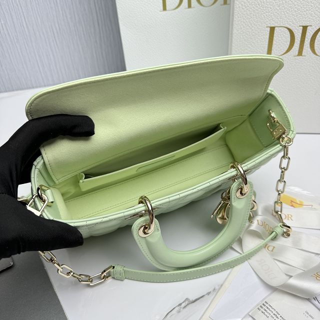 Dior original lambskin medium lady D-Joy bag M0540 avocado