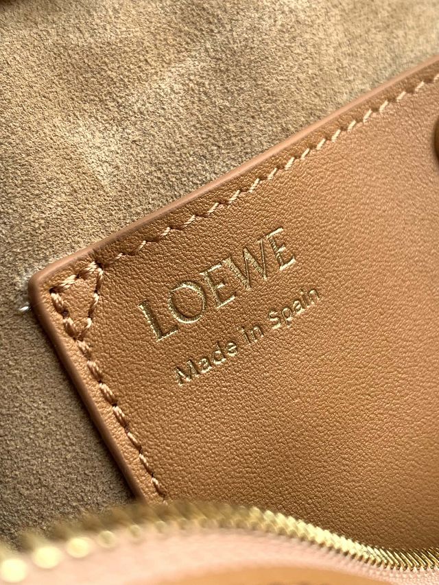 Loewe original calfskin amazona 23 cropped bag A039N23 sahara