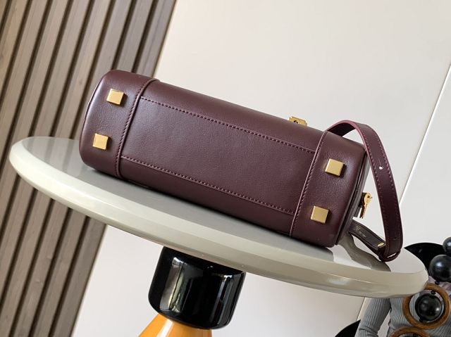 Loewe original calfskin amazona 23 cropped bag A039N23 burgundy