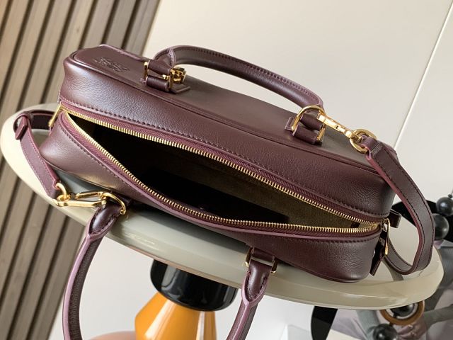 Loewe original calfskin amazona 23 cropped bag A039N23 burgundy
