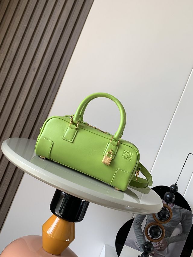 Loewe original calfskin amazona 23 cropped bag A039N23 green