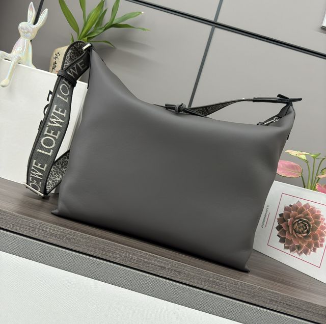 Loewe original calfskin cubi crossbody bag B906K70 grey