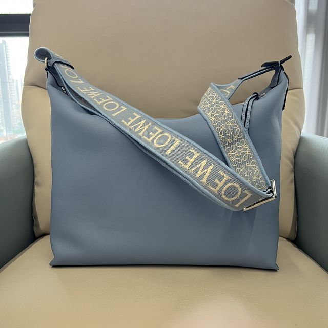 Loewe original calfskin cubi crossbody bag B906K70 light blue